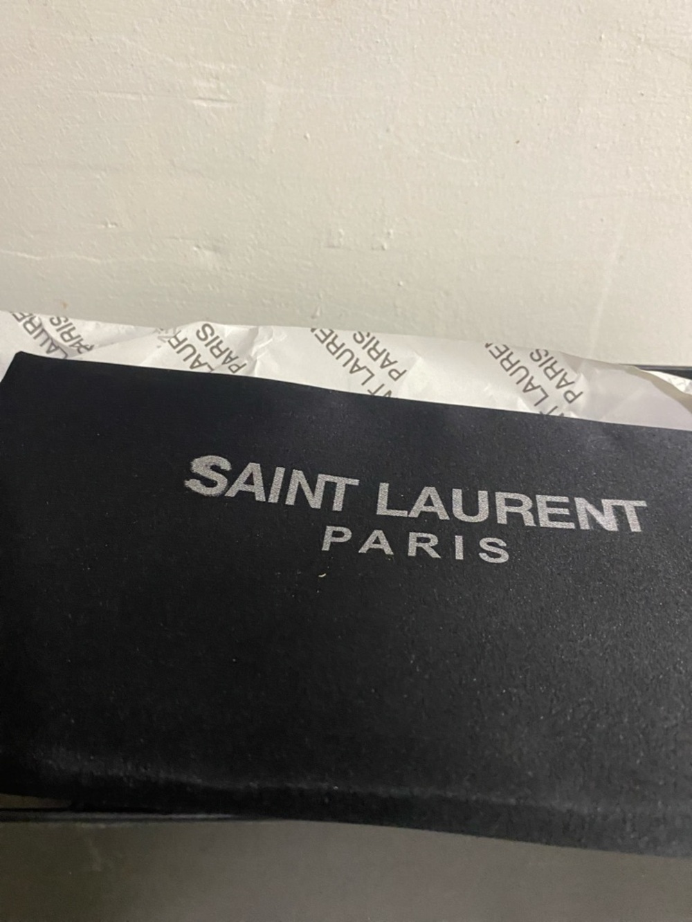Saint Laurent Metallic Gold YSL Logo Slide Sandal - Women - Picture 4 of 10
